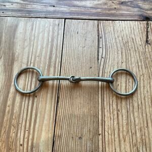 Loose Ring Single Joint Snaffle Horse Bit 5.25”